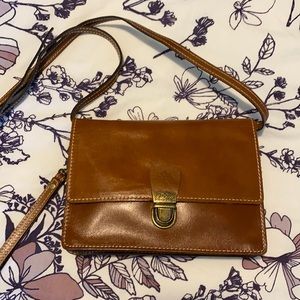 Patricia Nash brown leather crossbody